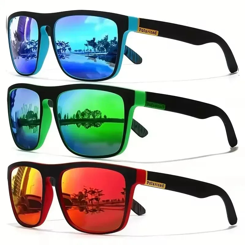 Polarized UV400 Sunglasses Square Frame Metal Eyewear For Men Women