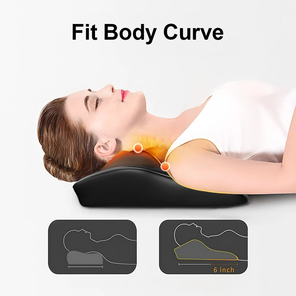 HIMOU Back Massager With Heat 3D Kneading Neck Pillow