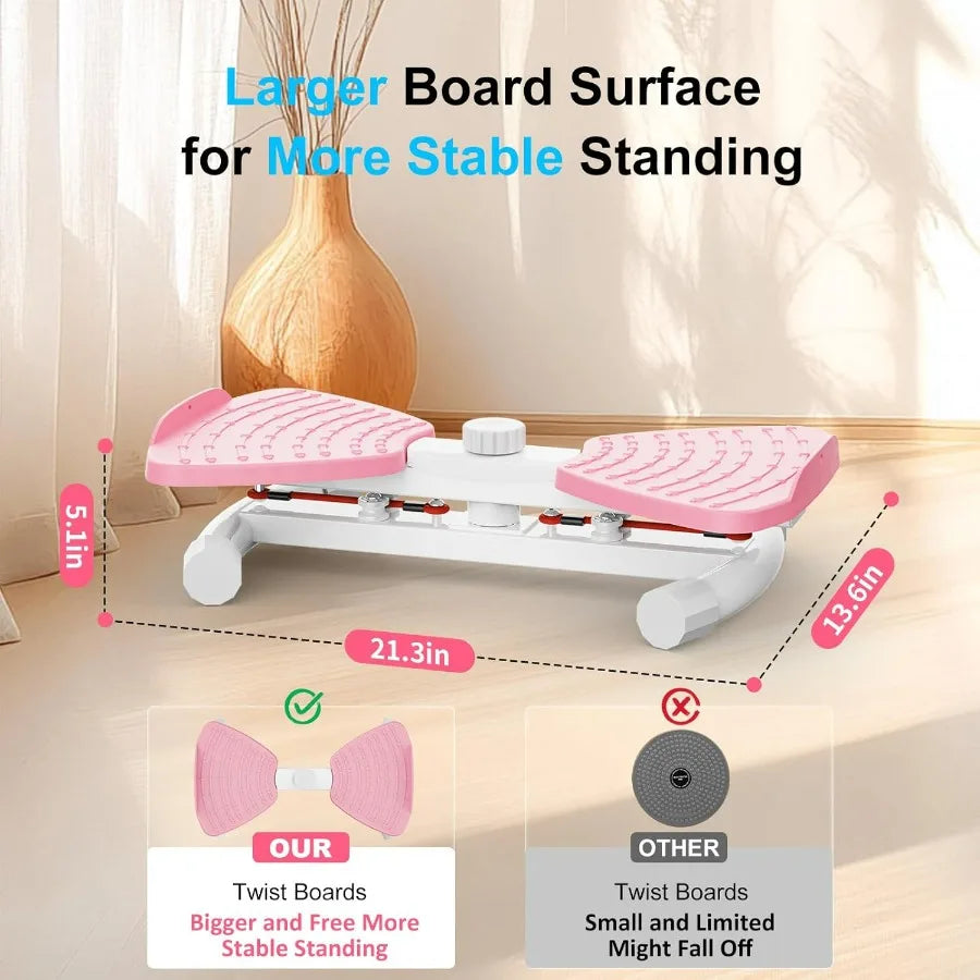 Waist Twister Machine With Resistance Band Silent Twist Board Core