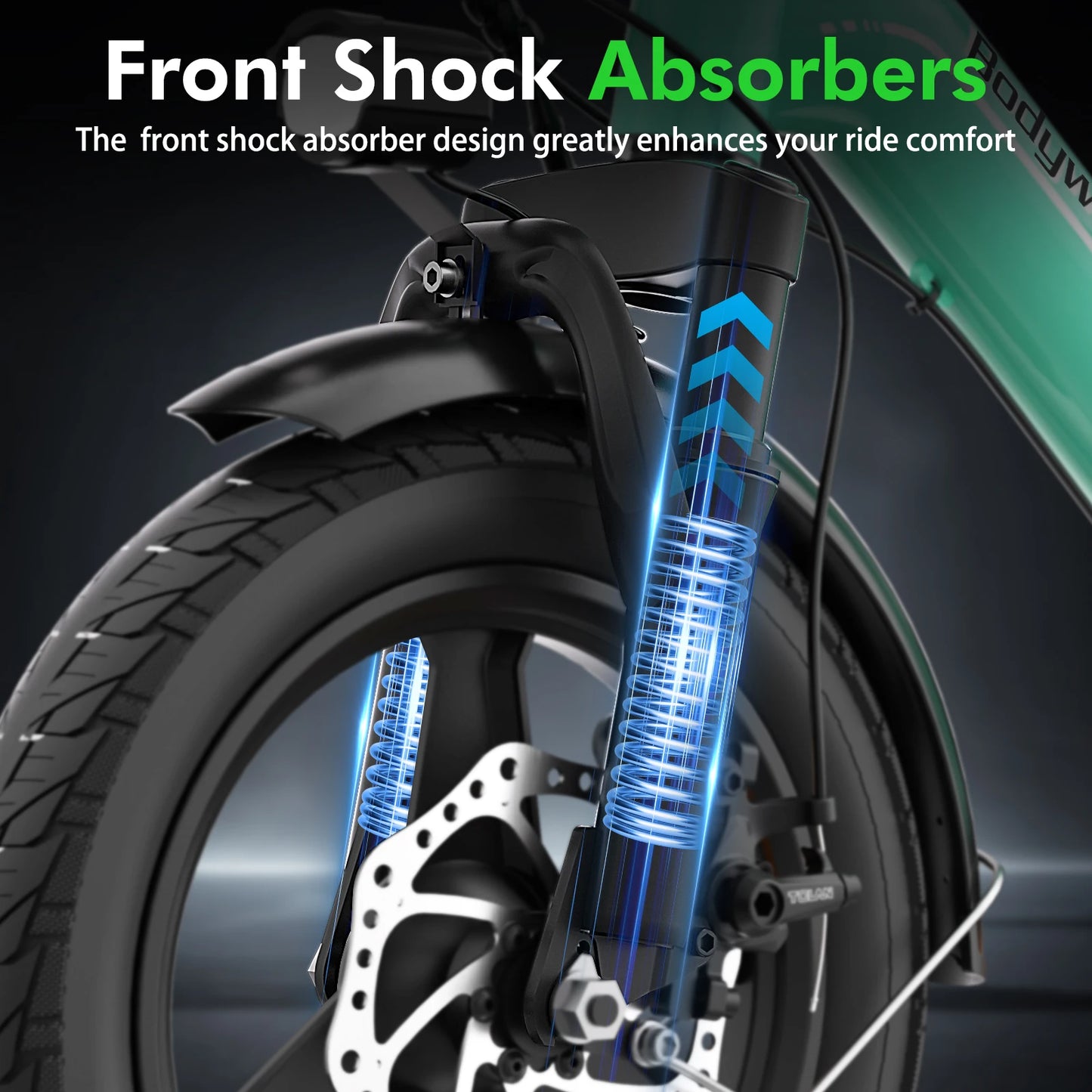 Bodywel T16pro Folding Electric Bike 750W Dual Disc Brakes Urban