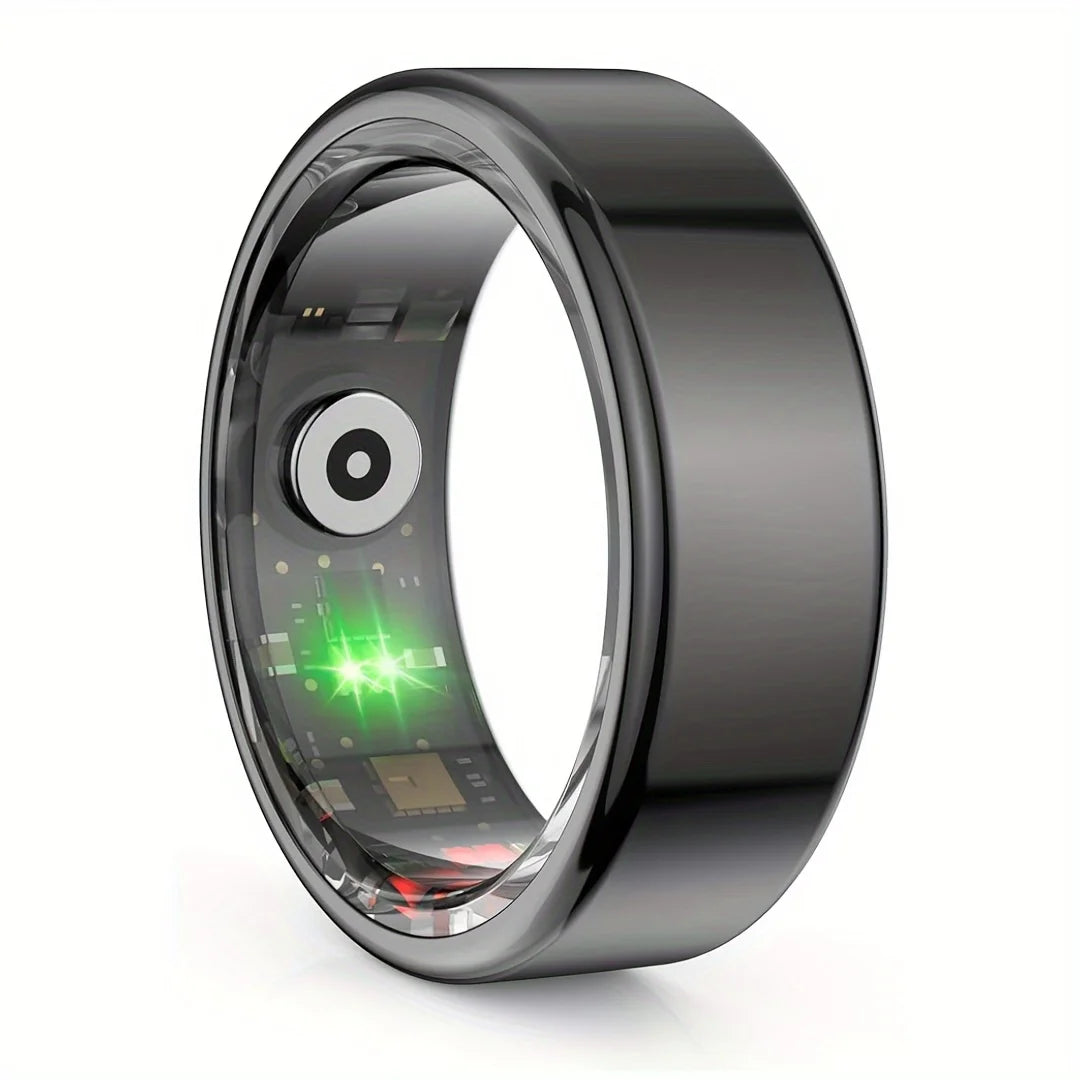Smart Ring Activity Tracker Stainless Steel Wireless Step Counter