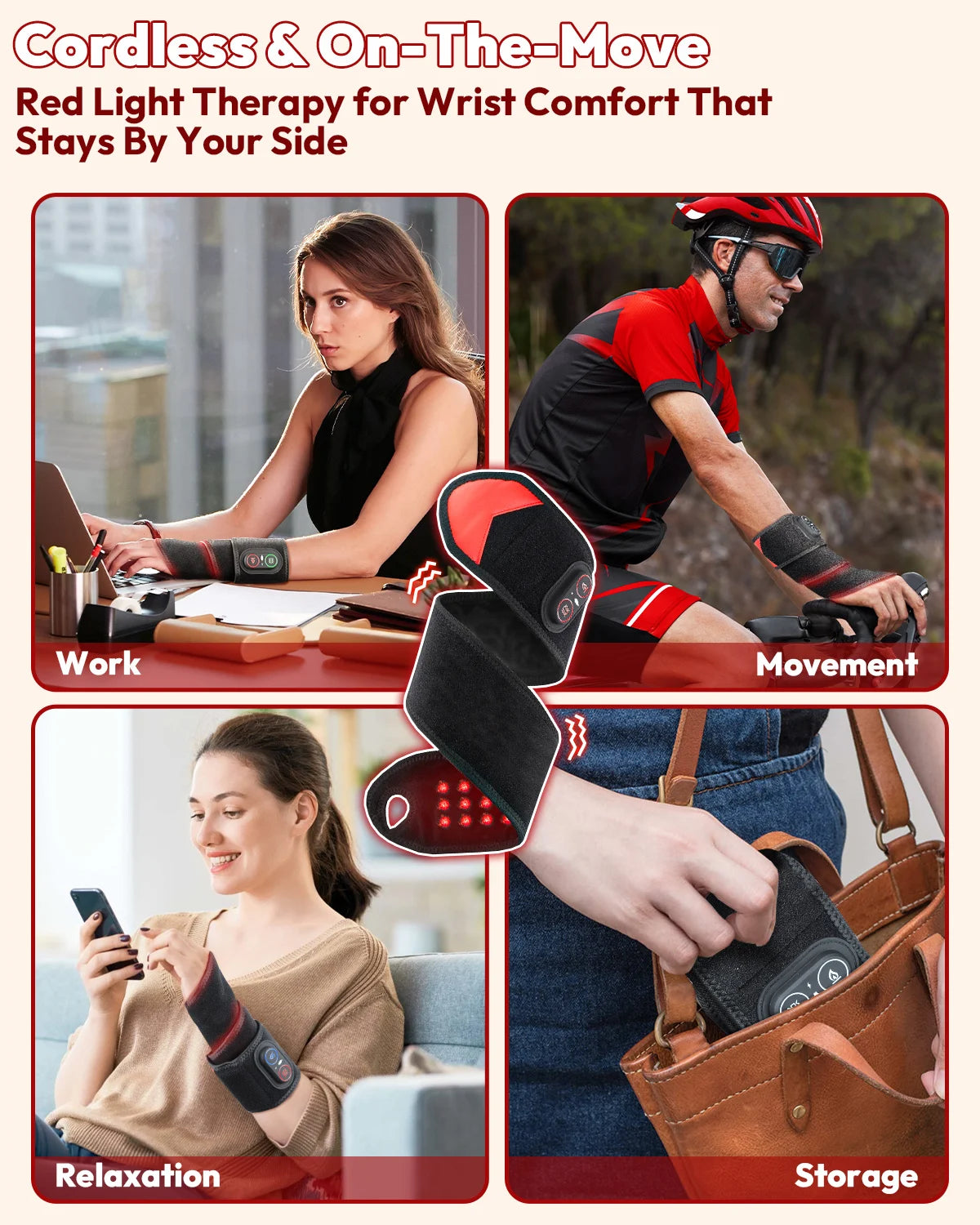 Infrared Therapy Wrap With Heat And Vibration Massager