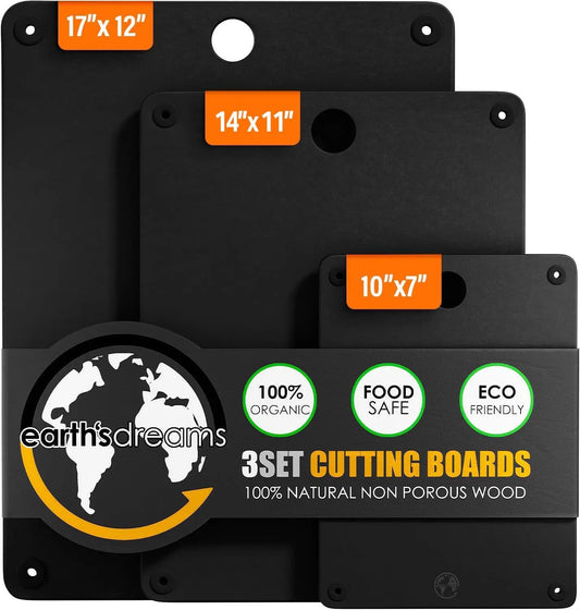 Wood Composite Cutting Board Set Dishwasher Safe Non Toxic