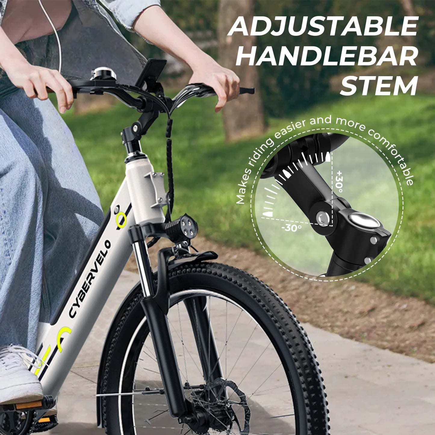 Cybervelo Urban Commute E Bike EK2 With Detachable Battery