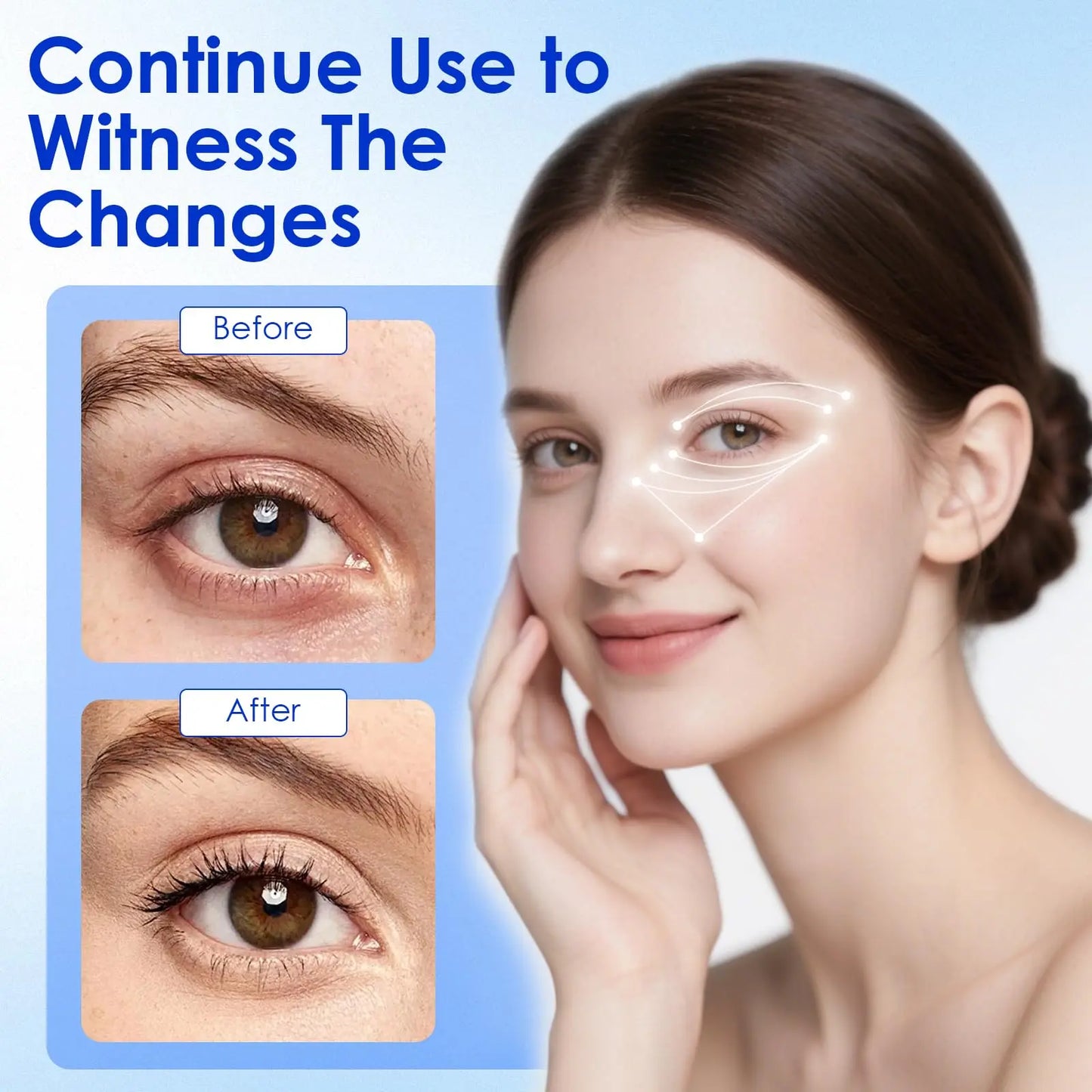 KTS 3D Eye Massager With Red Light Therapy 605nm 830nm