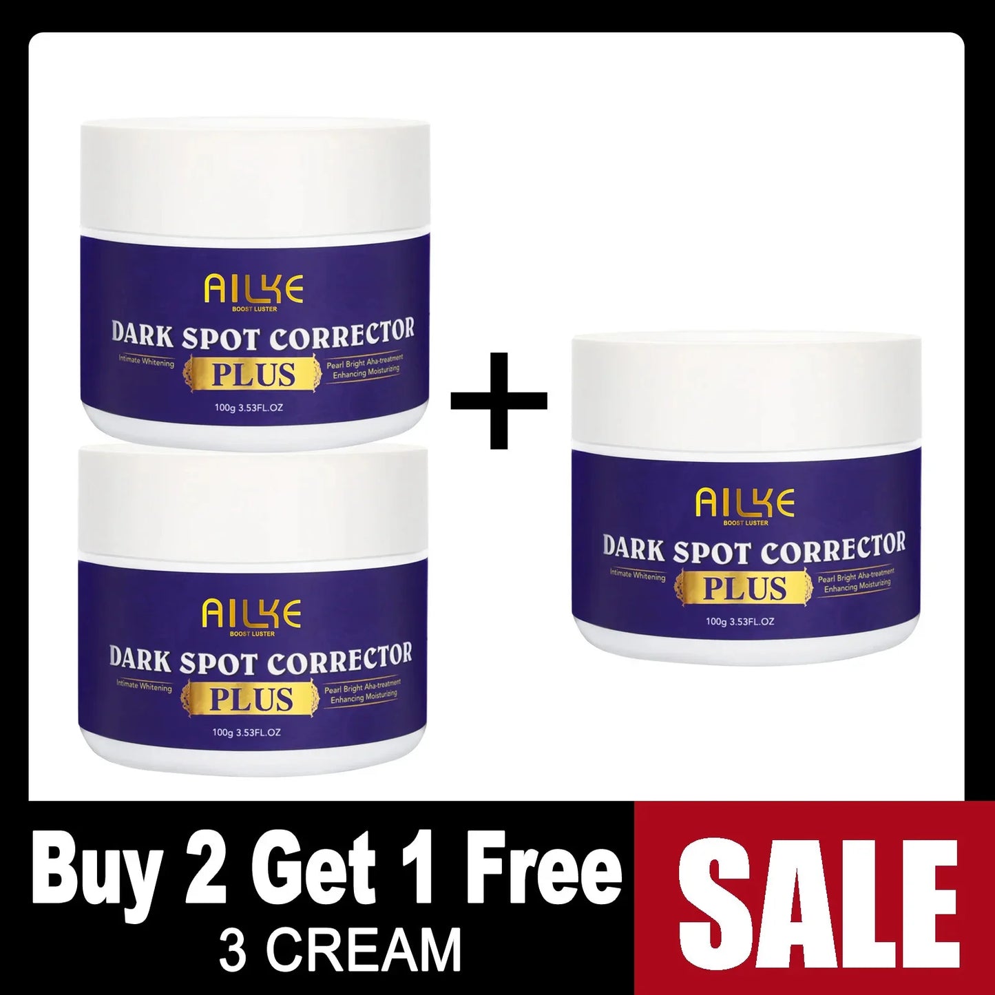 AILKE Glutathione Whitening Stains Remover Face Cream