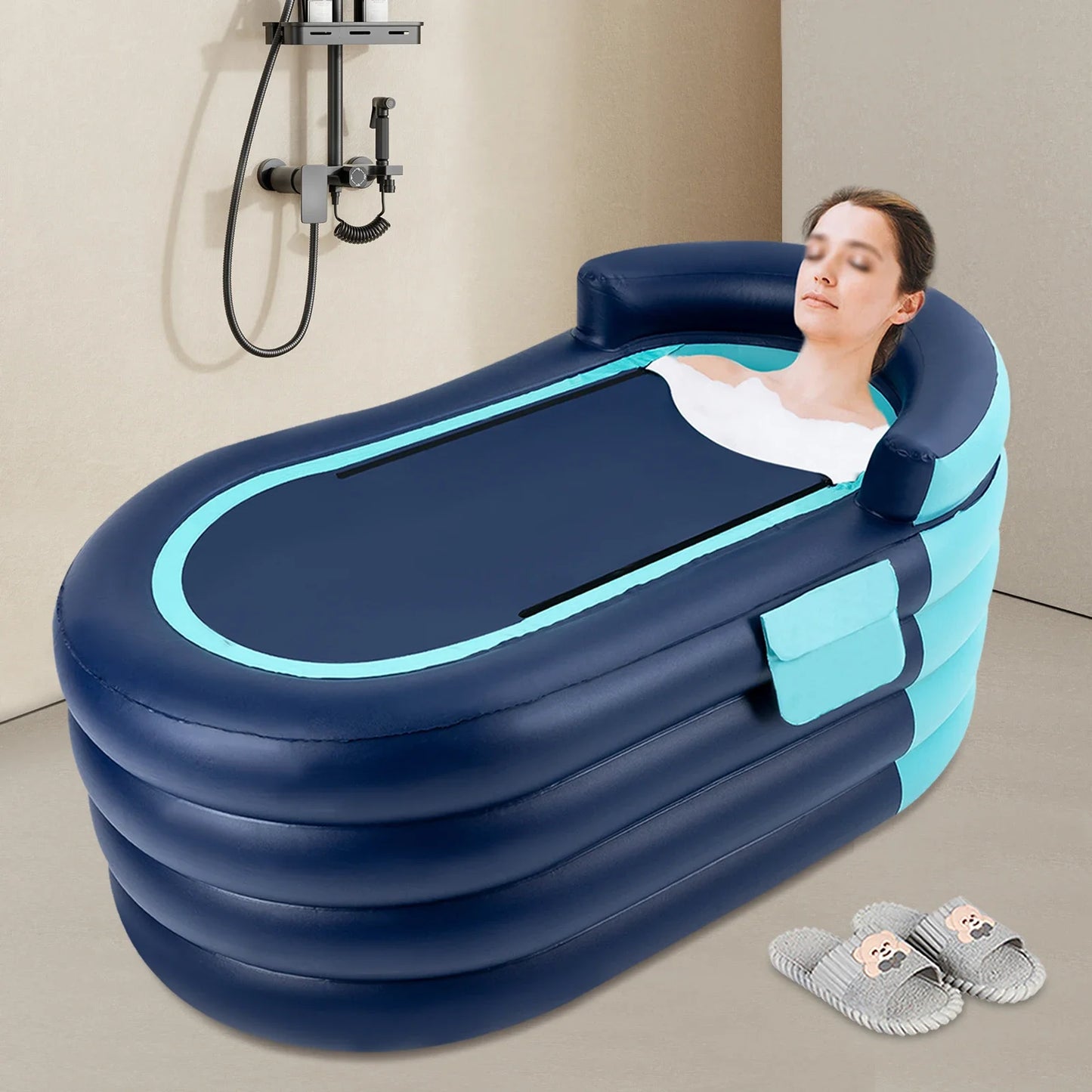 Inflatable Adult Bathtub With Wireless Electric Pump For Bath