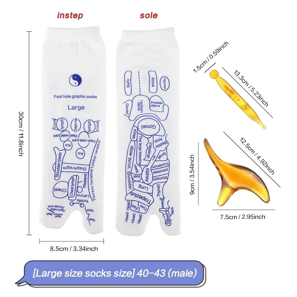 Acupressure Socks For Foot Massage And Reflexology Therapy