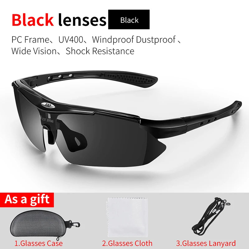 West Biking UV400 Sports Sunglasses for Cycling and Outdoors