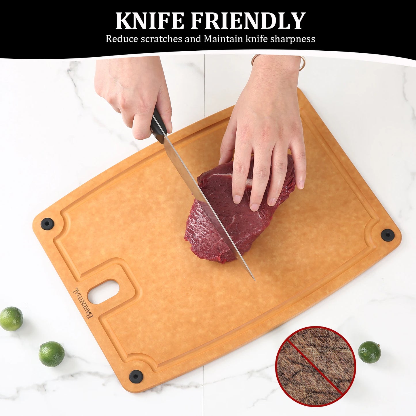 Barenthal Pine Fiber Cutting Board Durable Antibacterial Mildew Resistant
