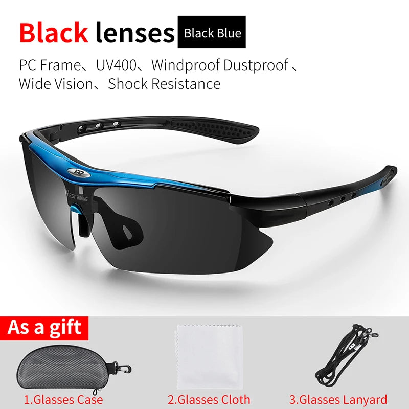 West Biking UV400 Sports Sunglasses for Cycling and Outdoors
