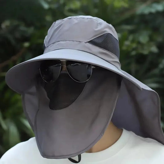 UV Protection Breathable Fishing Cap Sunshade Neck Shield Waterproof Unisex