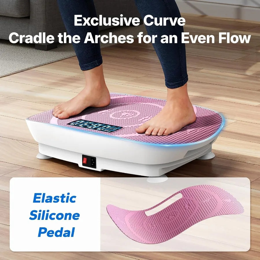 XMSJ Curved Vibration Plate Exercise Machine For Lymphatic Drainage