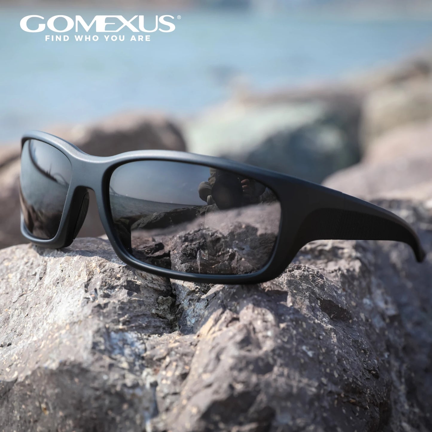 GOMEXUS Polarized Sports Sunglasses UV400 For Men Women