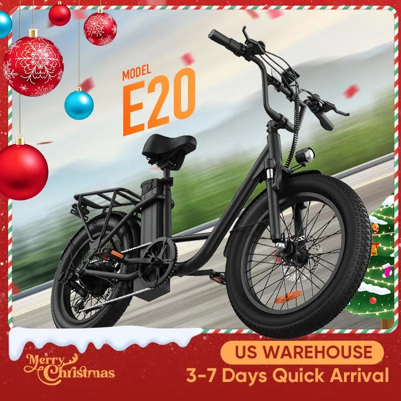 URLIFE 1000W Fat Tire Electric Bike 48V 13Ah Removable Battery