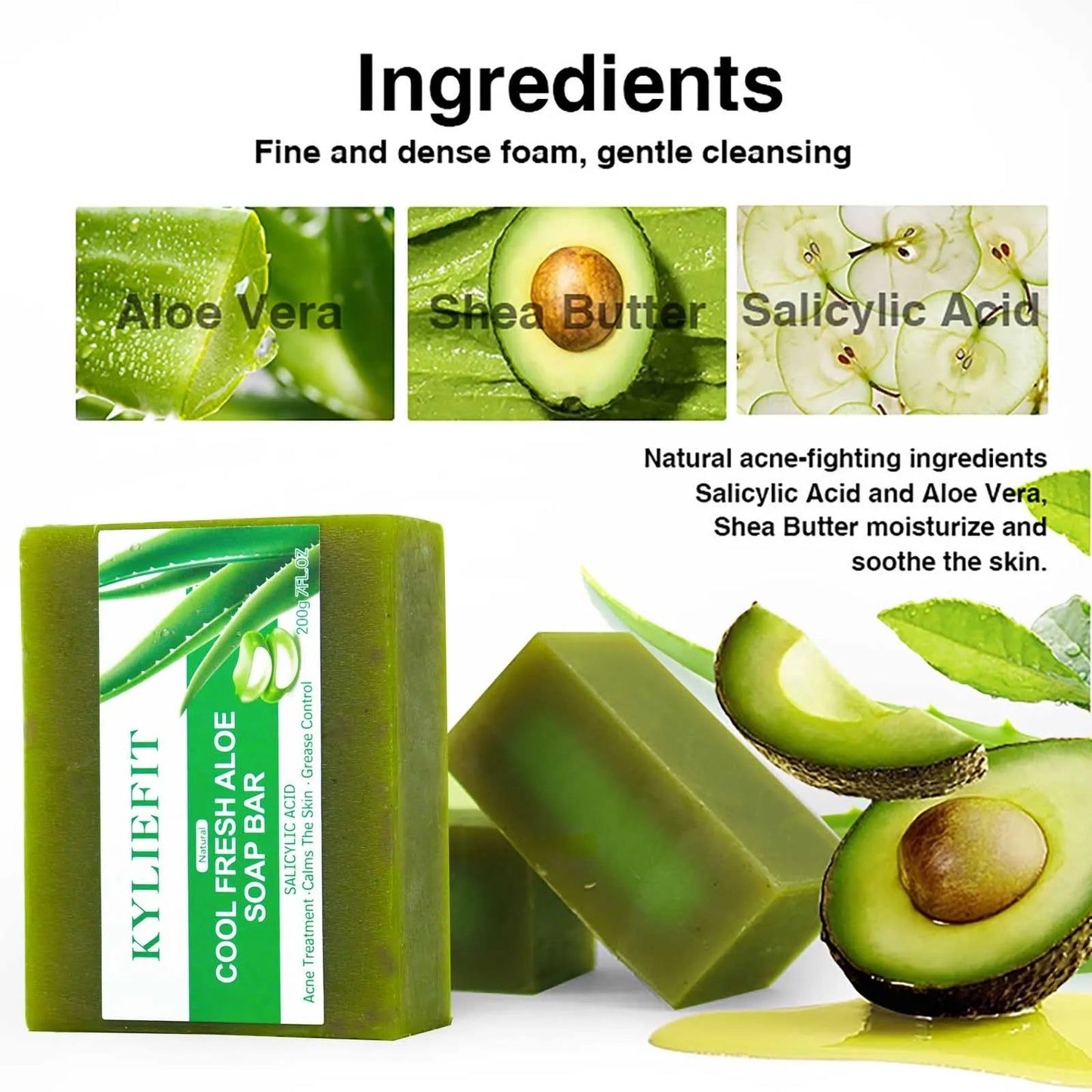AILKE Aloe Vera Soap Bar Fresher For All Skin Types