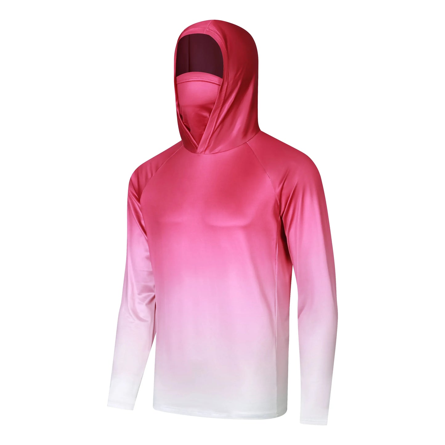 men’s long sleeve fishing shirt UPF sun protection