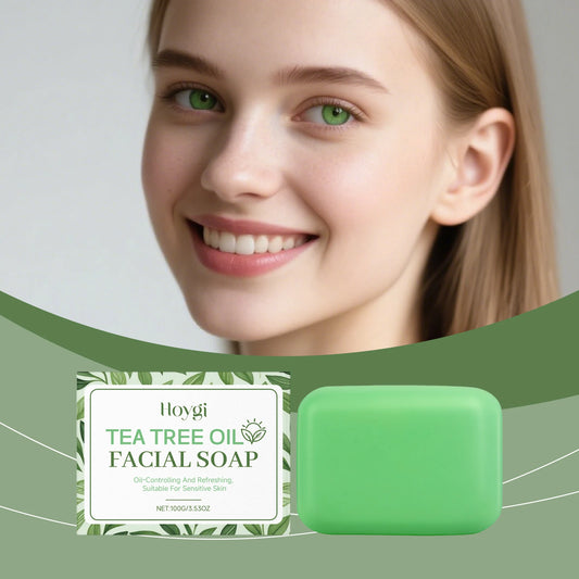 Hoygi Tea Tree Oil Facial Soap For Sensitive Skin Hydration