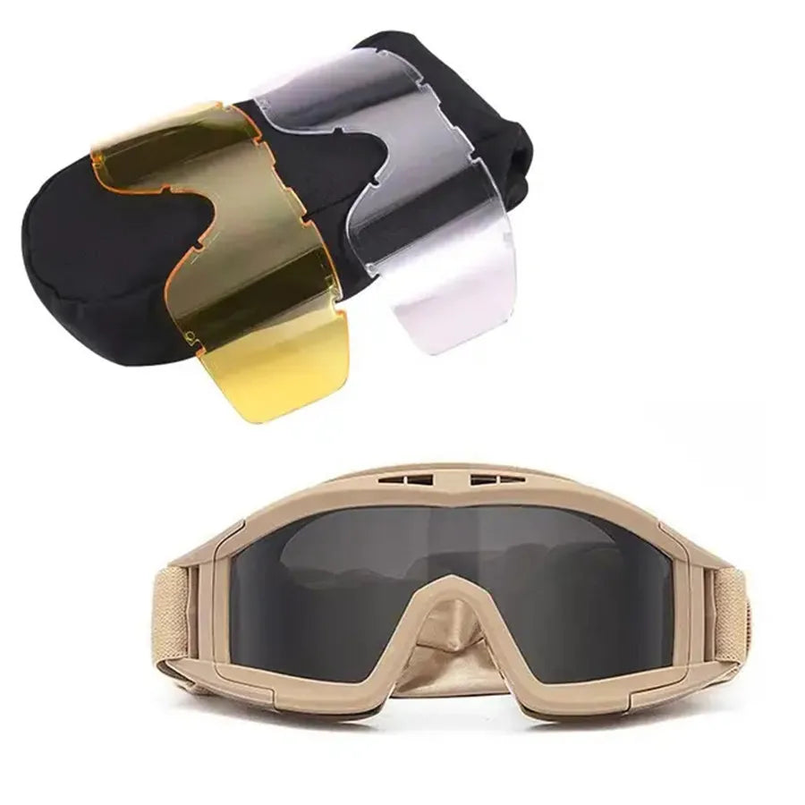 Explosion Proof Tactical Goggles Anti Impact For Airsoft And Paintball