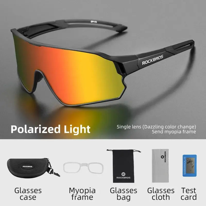ROCKBROS Polarized Cycling Glasses for MTB Road Bikes UV400 Protection