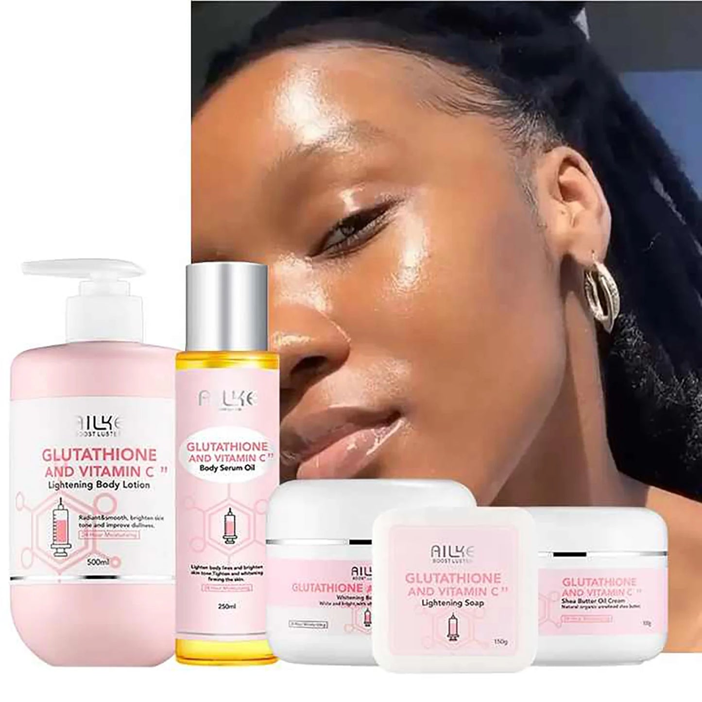 AILKE Glutathion Vitamin C Whitening Set For Brightening Skin