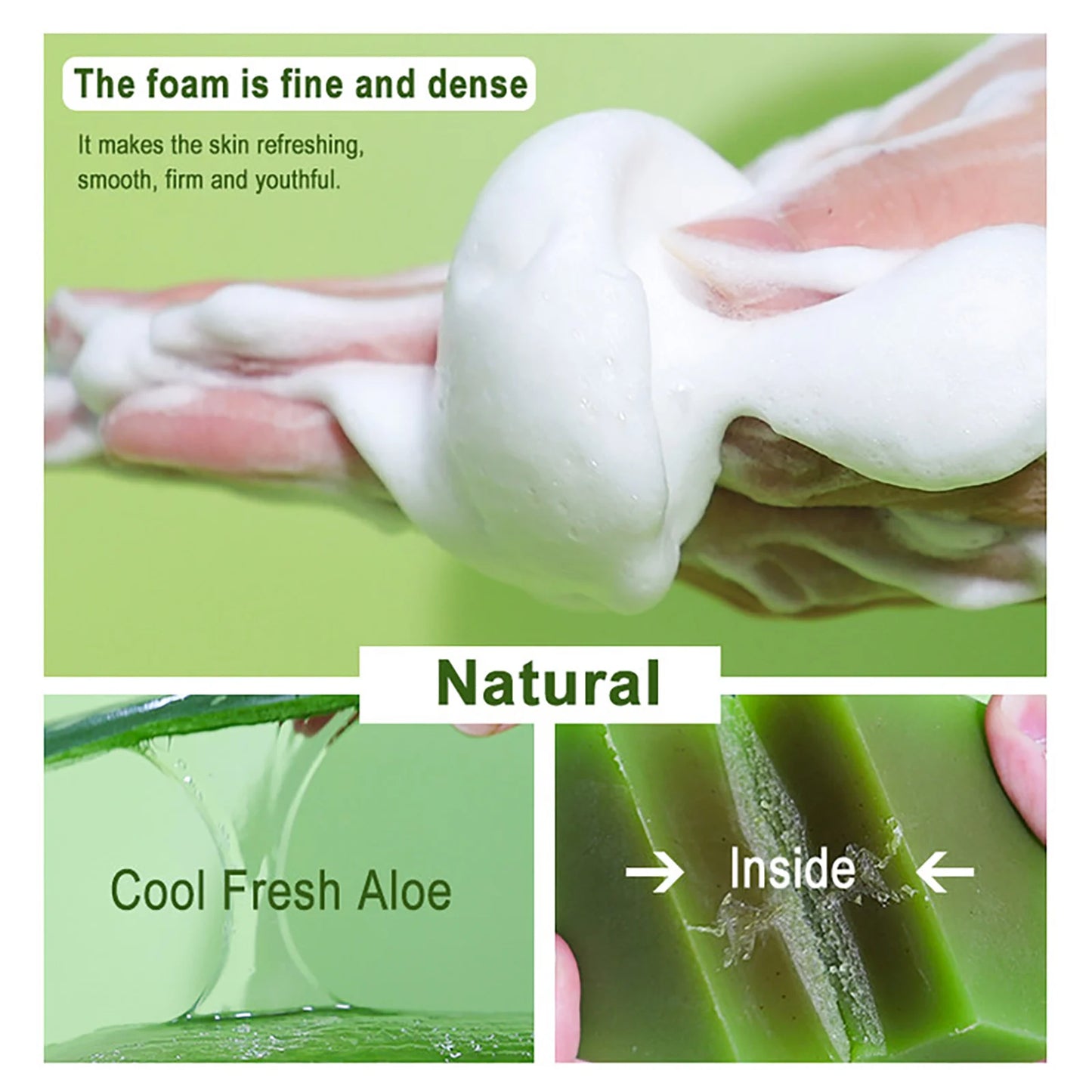 AILKE Cool Fresh Aloe Vera Soap Bar All Skin Types