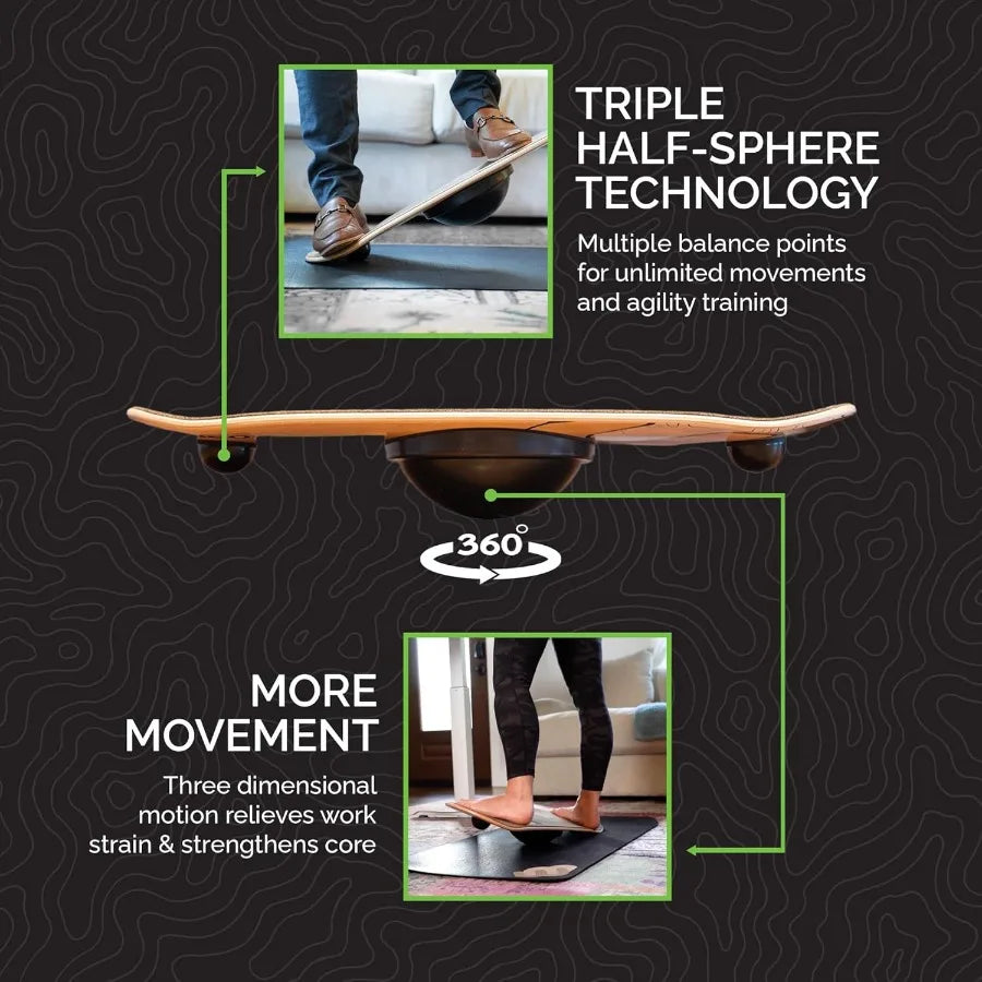 SHXI Whirly Board Wide Standing Desk Balance Board For Posture