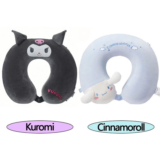 MINISOCN Sanrio U Shaped Memory Cotton Neck Pillow for Adults