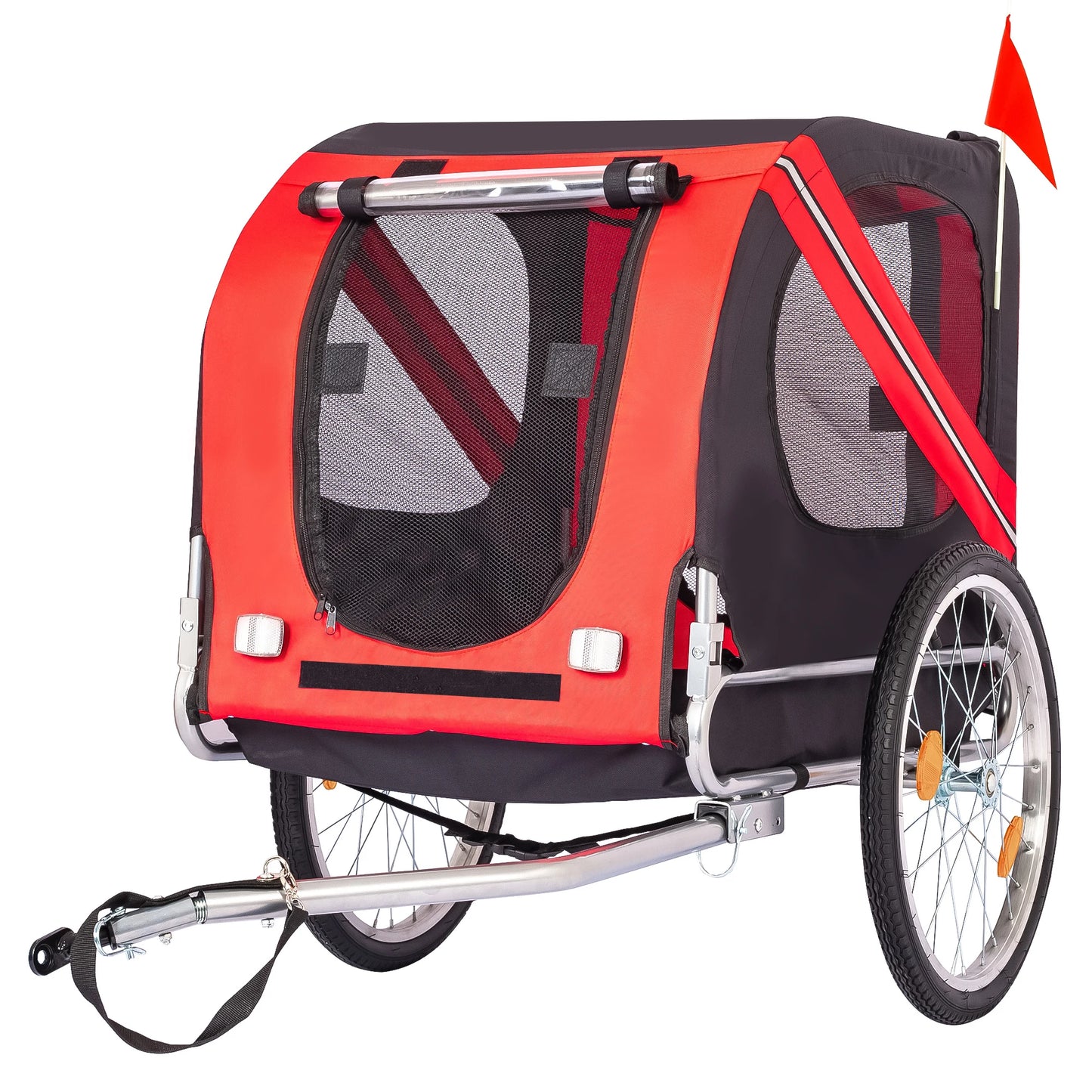 HiMISS Steel Dog Bike Trailer Folding Pet Carrier 40kg