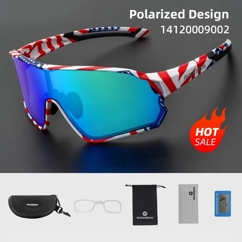 ROCKBROS Polarized Cycling Sunglasses UV400 for MTB Mountain Bike