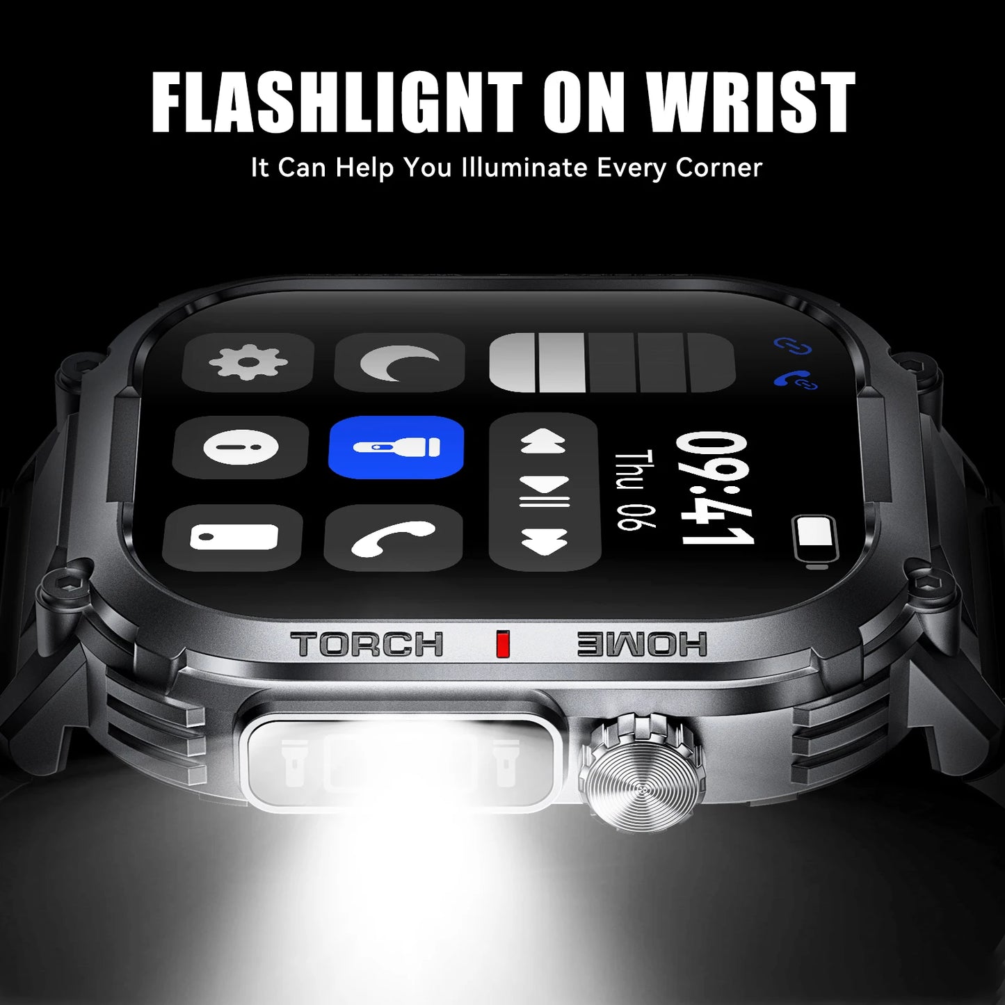 EIGIIS S320B Smart Watch Men Heart Rate Fitness Tracker