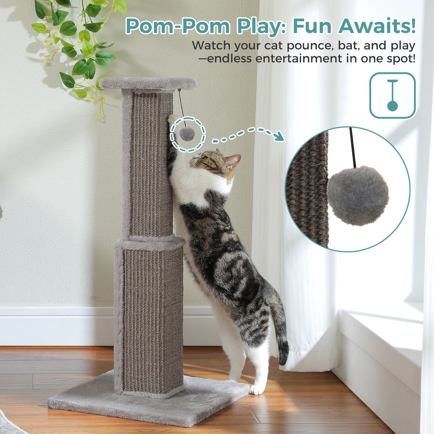 PAWZ Road Ultimate Cat Scratching Post For Indoor Cats