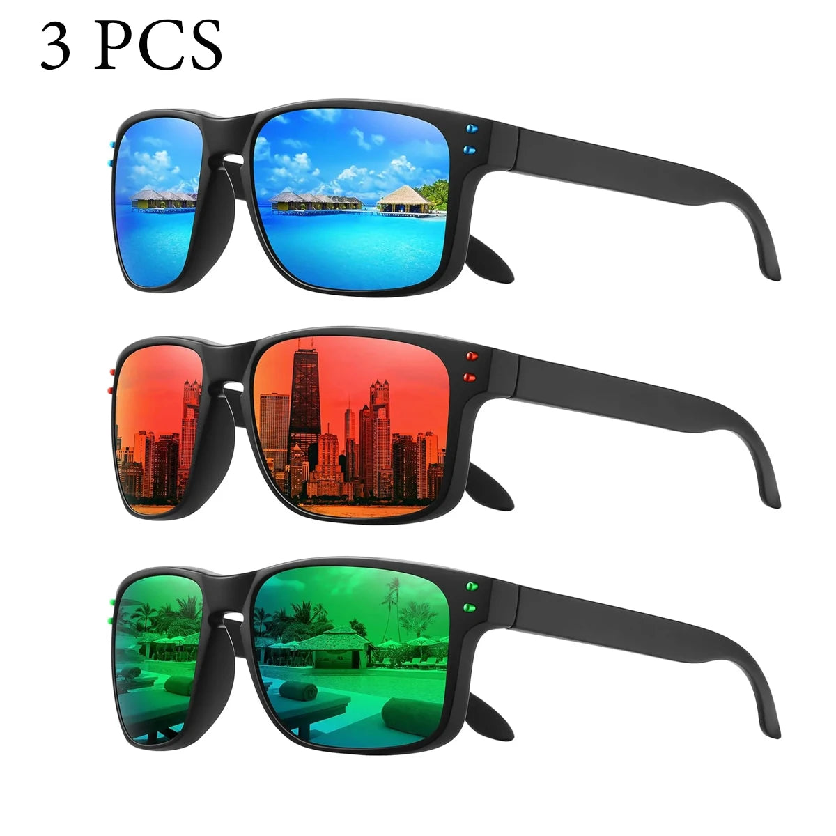 Polarized UV400 Unisex Sunglasses For Driving And Outdoor Activities