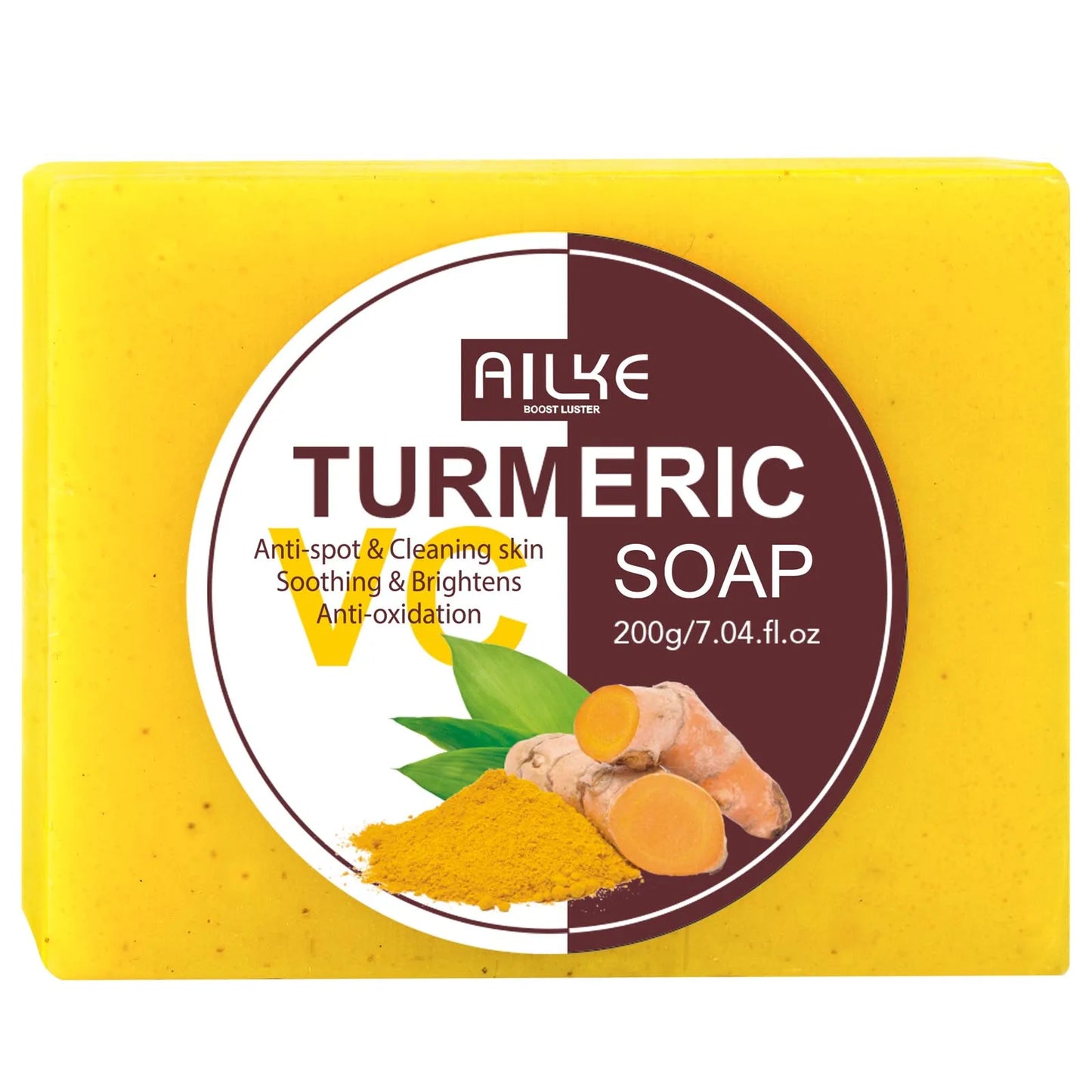 AILKE Turmeric Soap Bar Brightening Acne And Skin Tone