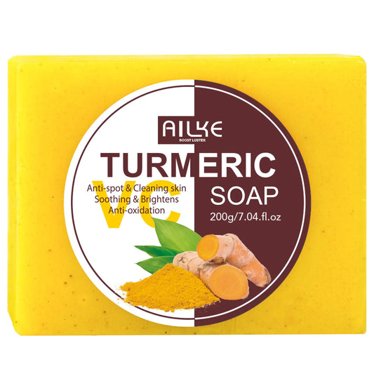 AILKE Turmeric Soap Bar Brightening Acne And Skin Tone