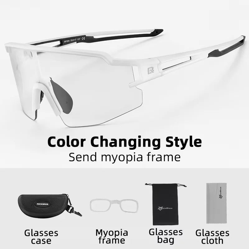RockBros Photochromic Cycling Sunglasses UV400 Unisex Outdoors