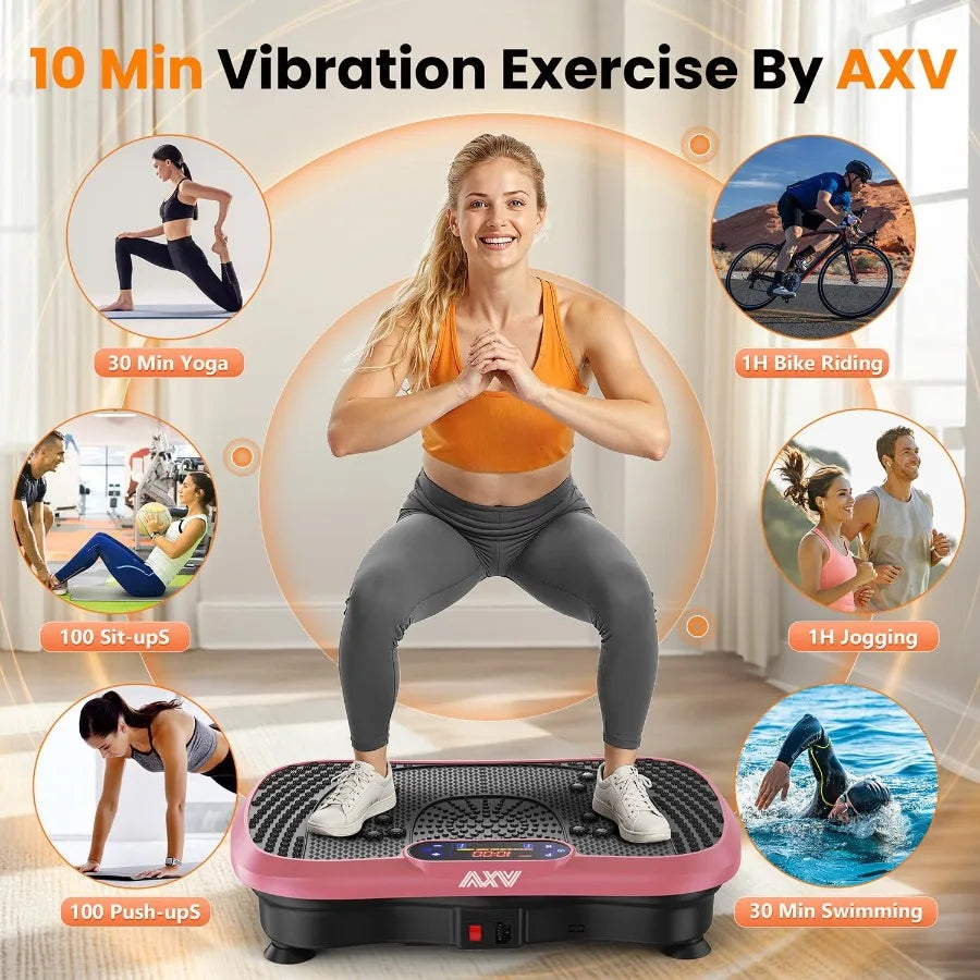XMSJ Vibration Plate Fitness Platform Exercise Machine Full Body Workout