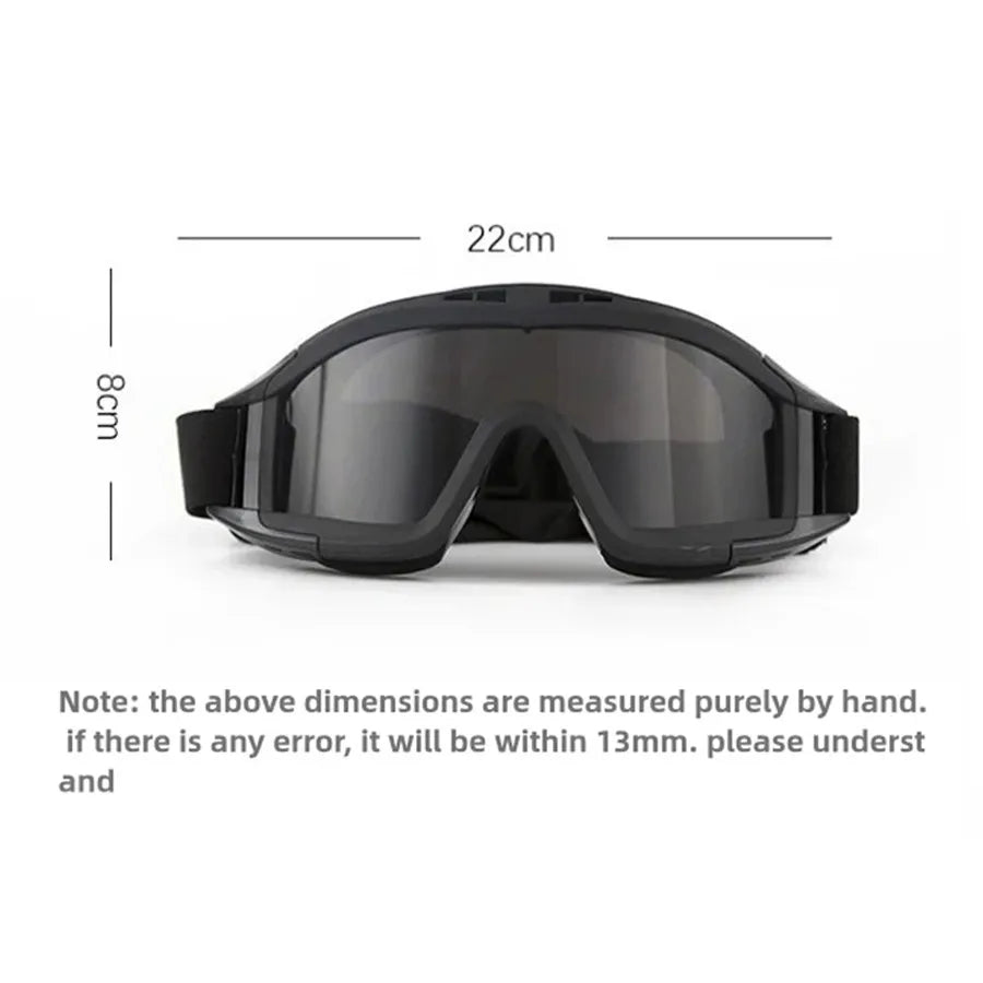 Explosion Proof Tactical Goggles Anti Impact For Airsoft And Paintball