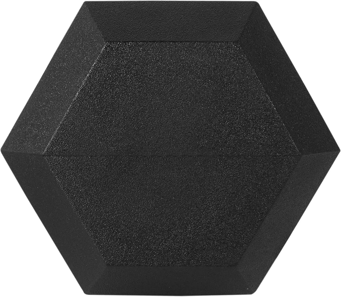 Rubber Encased Hex Dumbbell Set 25lb Pair for Home Gym