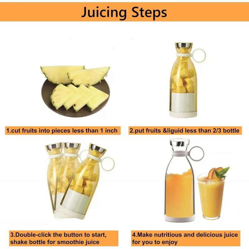 USB Rechargeable Blender Juicer HAOYUNMA Blender Juicer For Smoothies 