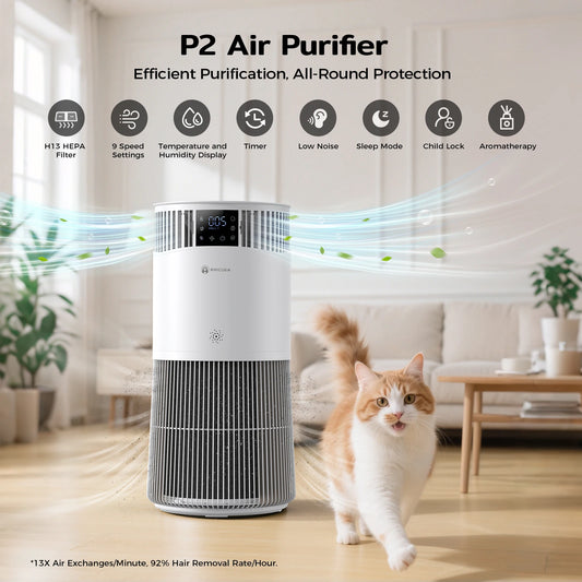 P2 Air Purifier For Pet Allergy Sufferers With H13 Filter