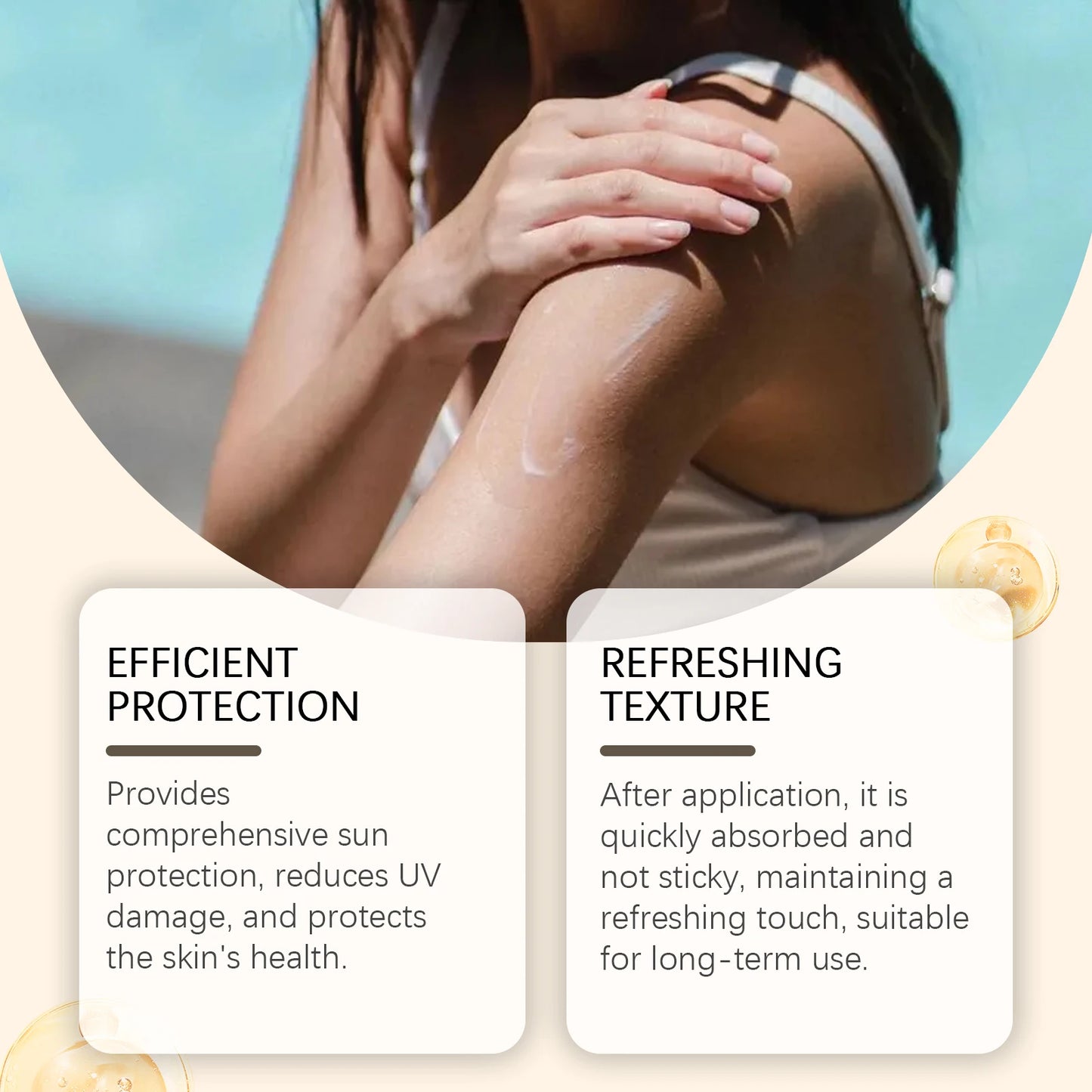 OUHOE Beef Tallow Sunscreen UV Protection Face Moisturizer