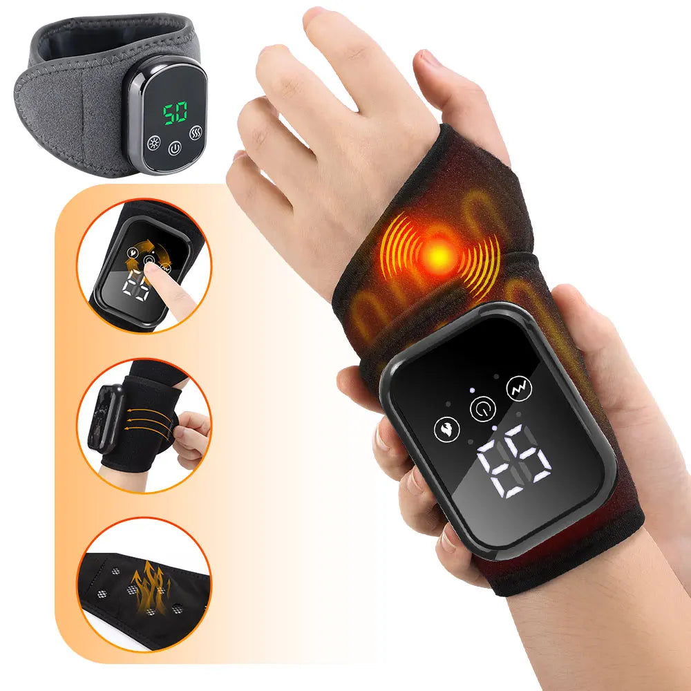 Agdoad Electric Heating Wrist Massager and Brace for Pain Relief