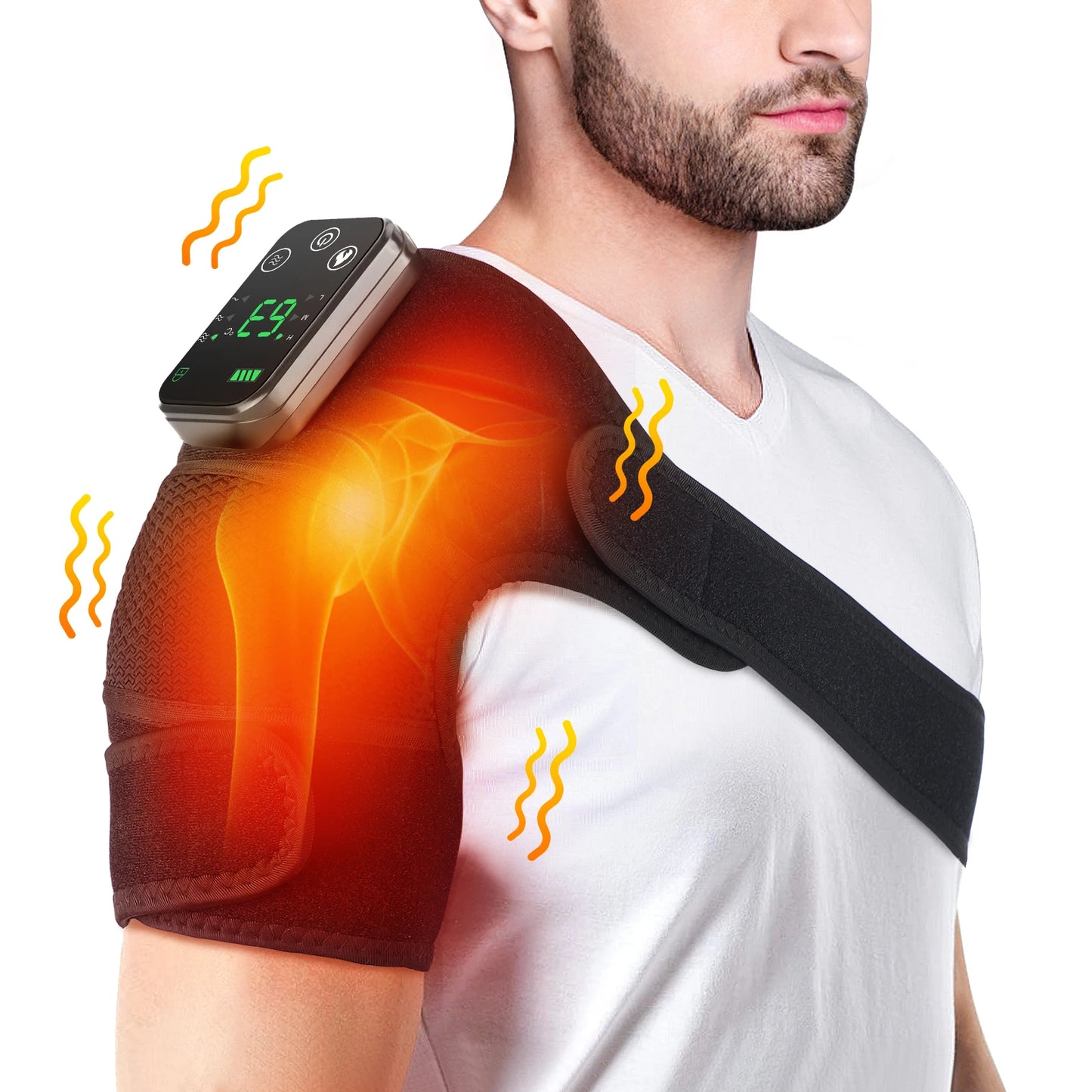 Hailicare 3 In 1 Cordless Heated Knee Shoulder Elbow Massager