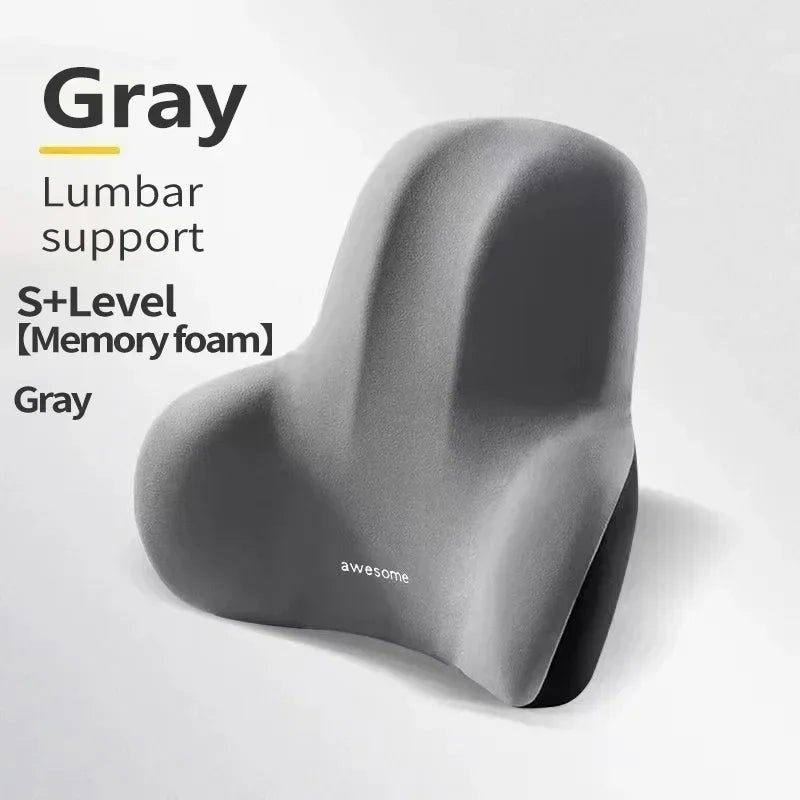 Memory Foam Lumbar Cushion for Car, Office, and Gaming Chairs