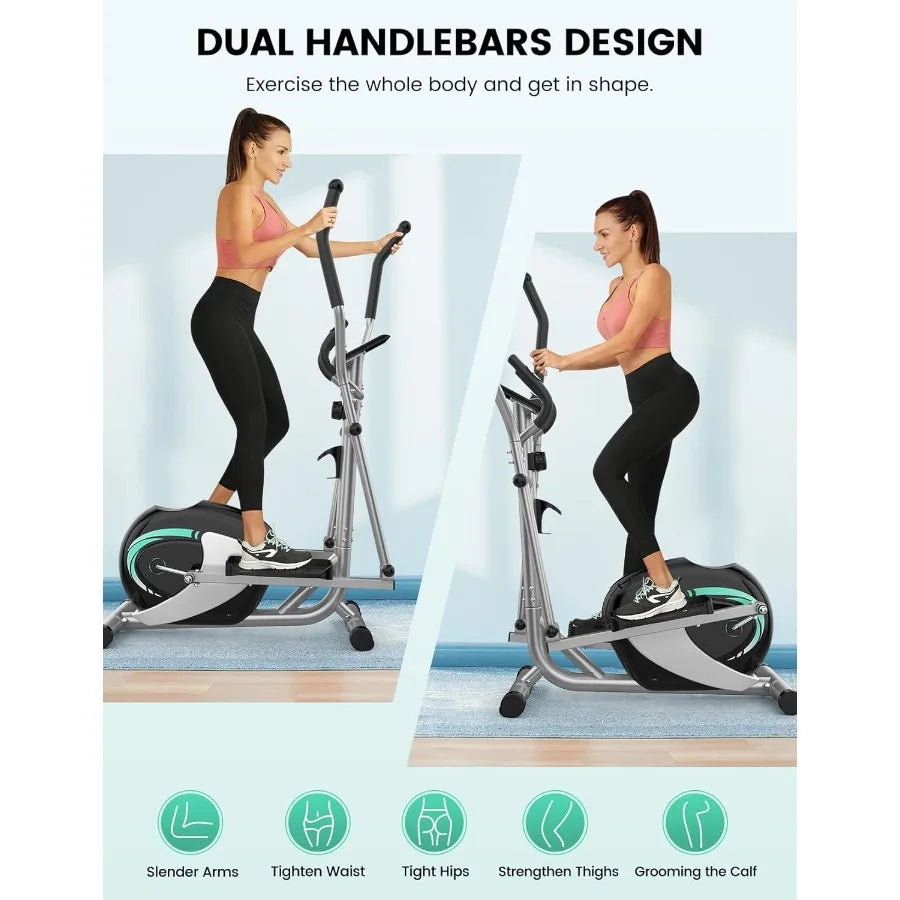 XMSJ Home Elliptical Machine With 8 Level Adjustable Resistance