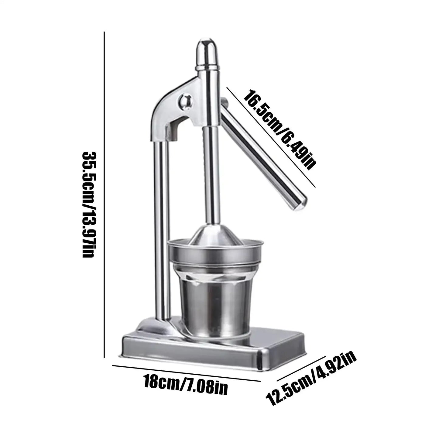 Stainless Steel Manual Juicer Handheld Fruit Vegetable Press