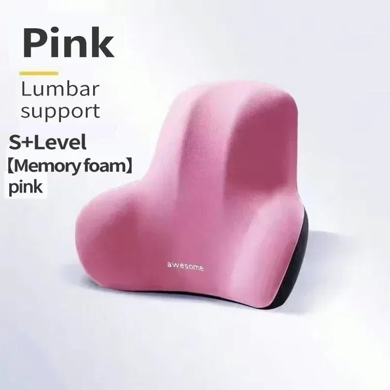 Memory Foam Lumbar Cushion for Car, Office, and Gaming Chairs