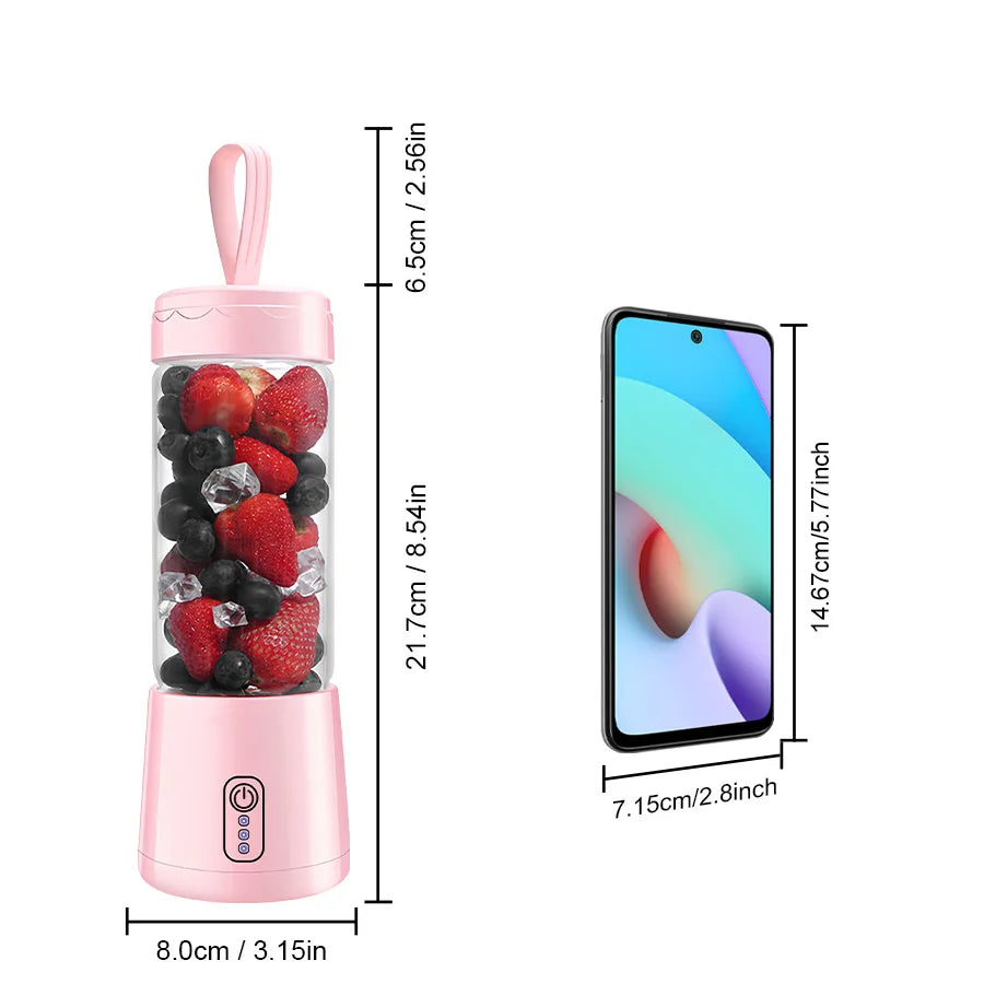 Portable USB Rechargeable Smoothie Maker For Protein Shakes