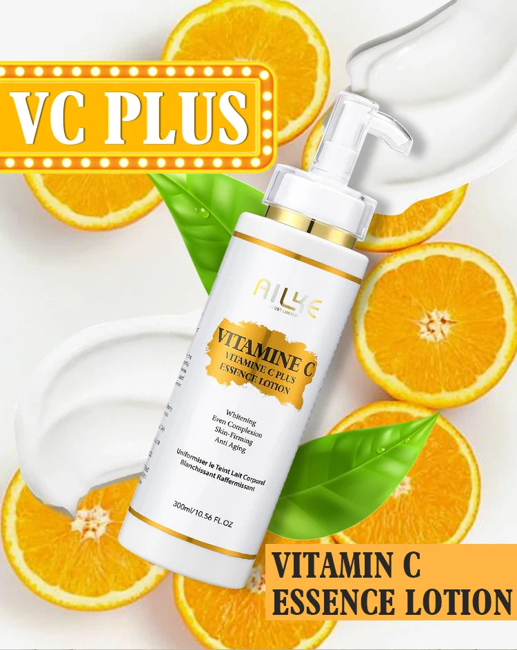 AILKE Brightening Body Cream Vitamin C Hyaluronic Acid Even Tone